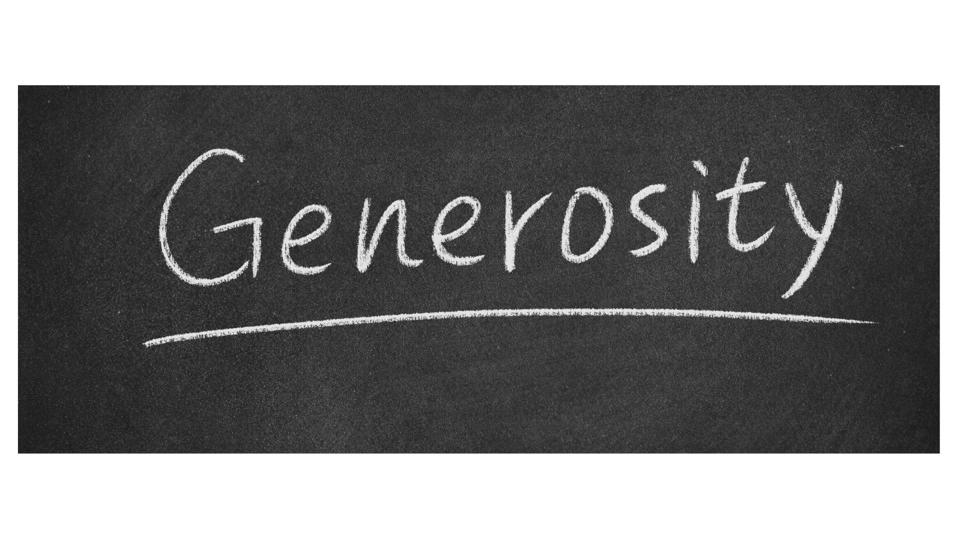 Generosity and the support of ministry